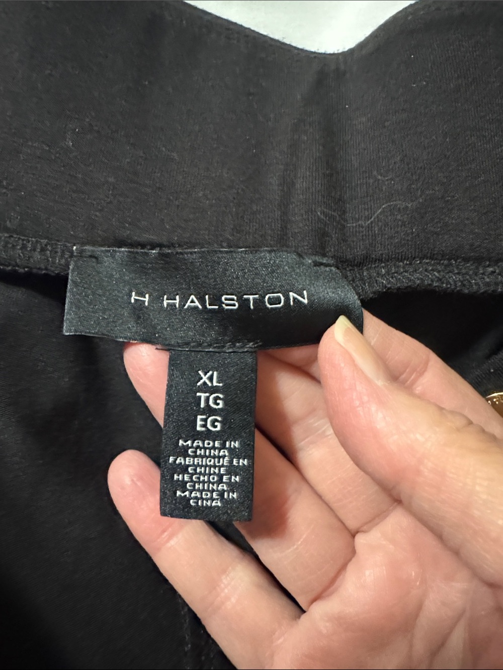 Halston Heritage Black Trousers with Branded Waist Tag, XL - Picture 2 of 4
